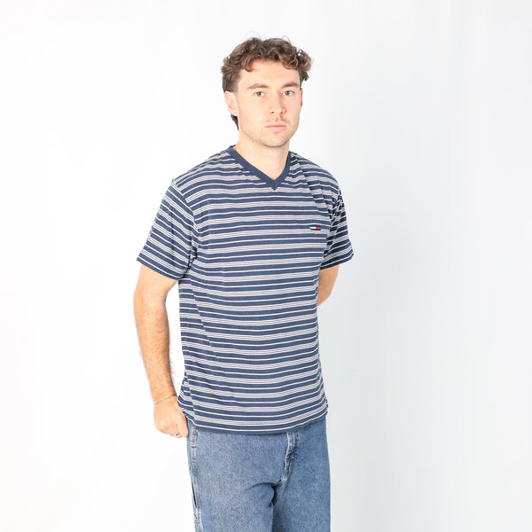 Navy Blue 90s Tommy Hilfiger T-Shirt (L)